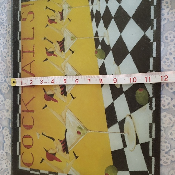 Cocktails Glass Cutting Board - Picture 7 of 9